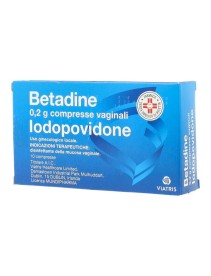 Betadine 10 Compresse Vaginali 200mg Betadine 10 Compresse Vaginali 200mg