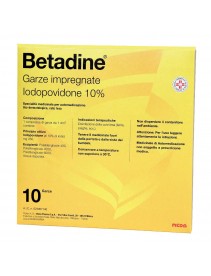 Betadine 10 Garze Impregnate 10x10cm