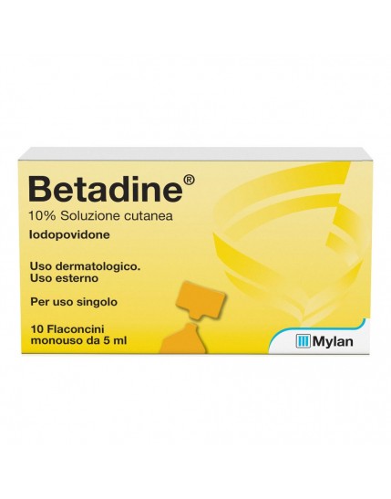 Betadine Soluzione Cutanea 10 flaconi 5ml 10%