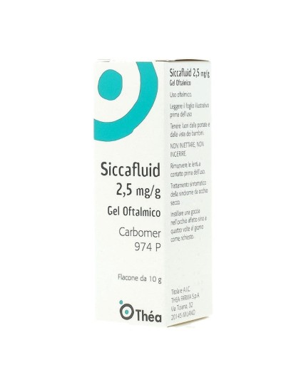 Siccafluid Gel Oftalmico 10g 2,5mg/g