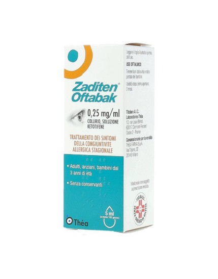 Zaditen Oftabak Collirio 0,25% 5ml