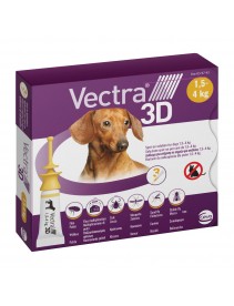Vectra 3D Soluzione Spot-on per Cani 1,5-4Kg 3 Pipette