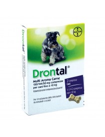 Drontal Multi Aroma Carne per Cani fino a 10Kg 2 compresse 