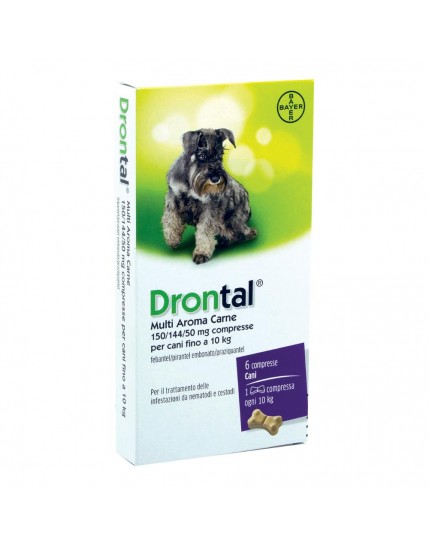 Drontal Multi Aroma Carne Antielmintico Per Cani 6 Compresse