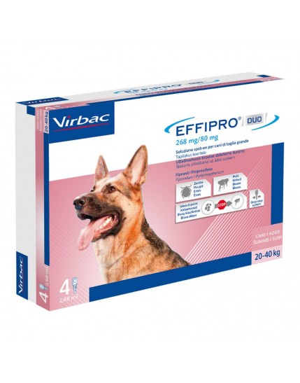 Effipro Duo Spot-On Cani 20-40Kg 4 Pipette