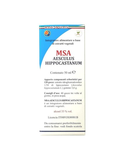 MSA AESCULUS HIPPOCA 50ML