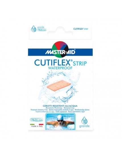 Master Aid Cutiflex Acqua Stop Cerotti Grande 78mm x 26 mm 10 Pezzi