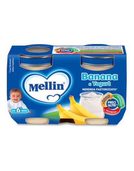 Mellin Banana e Yogurt 2x120g