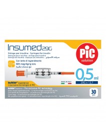 Pic insumed siringhe per insulina 0,5ml 29g 12,7mm 30 Pezzi