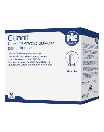 Guanti Pic Chir S/pol 7,5 St