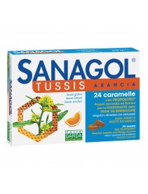 Sanagol Tuss Caramelle Gusto Arancia 24 pastiglie