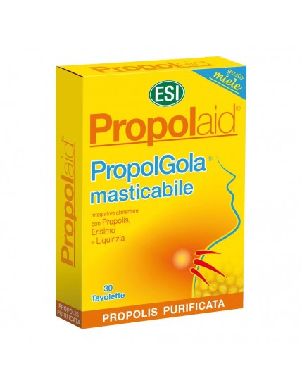 Propolaid PropolGola Miele 30 Tavolette Masticabili