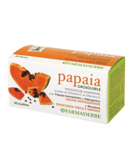 Farmaderbe Papaia Orosolubile 30 Bustine