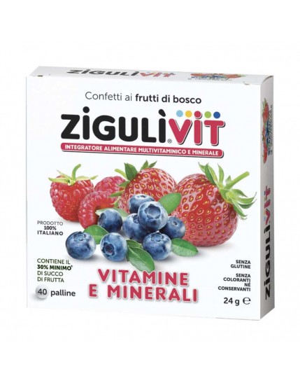 Ziguli Vitamine e MInerali Fruttibosco 40 Confetti