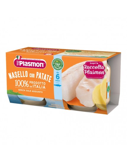 Plasmon Omogeneizzato Nasello con patate 80g 2 pezzi