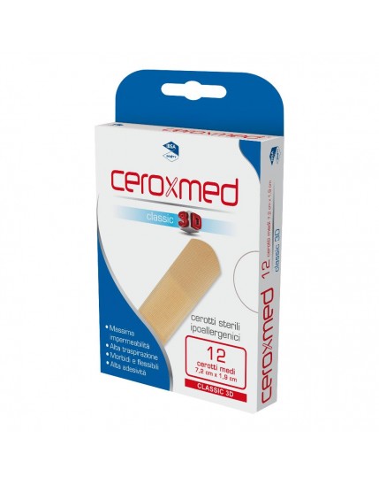 Ceroxmed Classic Cerotti 3D Taglia Media 12 pezzi