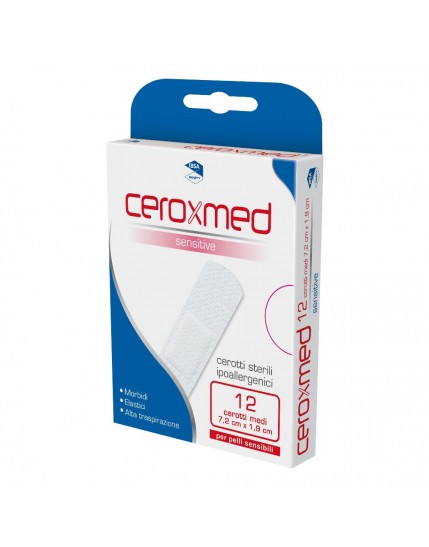 Ceroxmed Cerotti Flex Sensitive 7,2cmx1,9cm 12 Pezzi