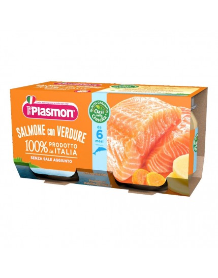 Plasmon Omog Salmo/verd 80gx2p