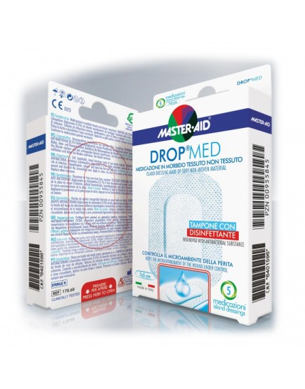 M-aid Drop Medicazione Compresso Autoadesiva 10,5x15cm