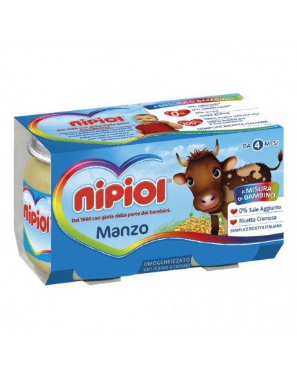 OMO NIPIOL Manzo 2x120g