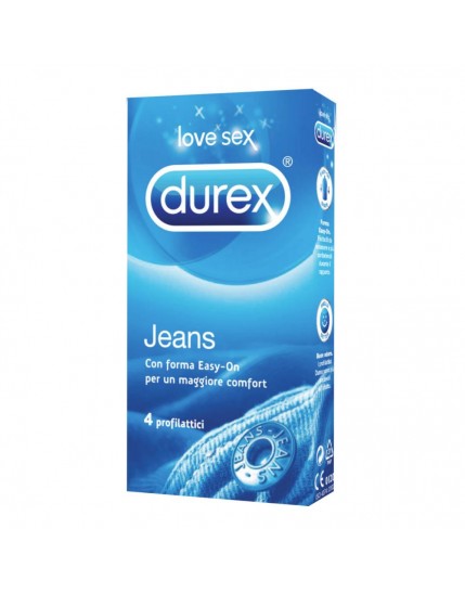 Durex Jeans Preservativi Con Forma Easy-on 4 Pezzi