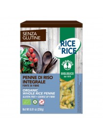 Rice&Rice Penne Riso Integrale Senza Glutine 250g