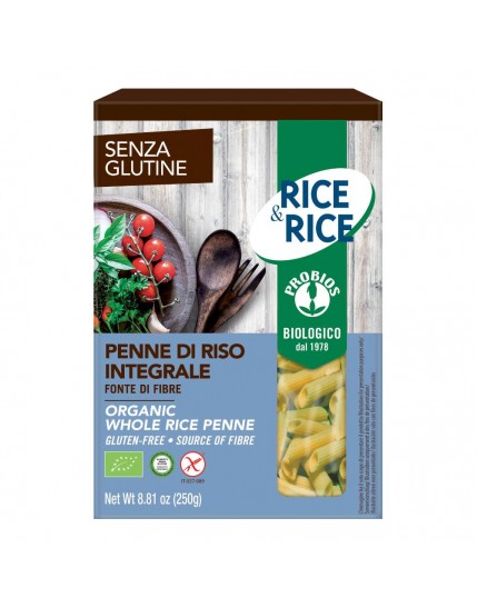 Rice&Rice Penne Riso Integrale Senza Glutine 250g