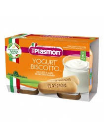 Plasmon Merenda Omogeneizzato Yogurt Biscotto 120g x 2 Pezzi