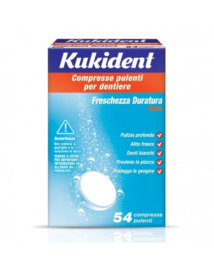 Kukident Cleanser Fresh Freschezza duratura 54 Compresse