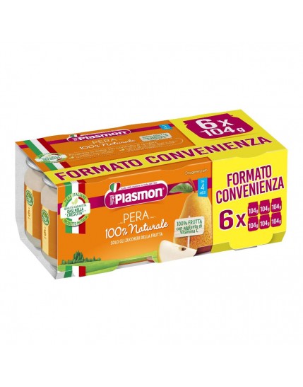 Plasmon Omogeneizzato Pera 6 x 104g