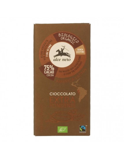 Alce Nero Tavoletta Cioccolato Costa Rica Extra Fondente 75% Bio 100g