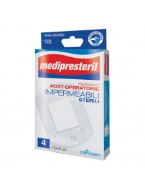 Medipresteril Medicazione Post operatoria Impermeabile Sterile 7,5x10cm 4 pezzi