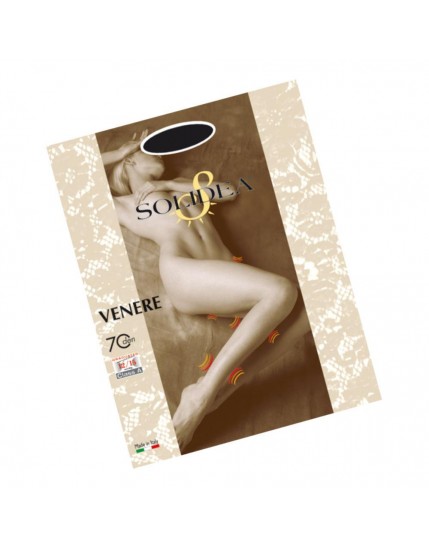 Solidea collant venere open toe compressione graduata 70 den 12/15