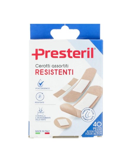 Medipresteril Cerotto Resistenti 4 Formati 40 pezzi Medipresteril Cerotto Resistenti 4 Formati 40 pezzi