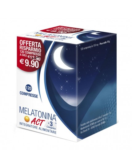 Melatonina Act1mg+3 Complex 120 Compresse