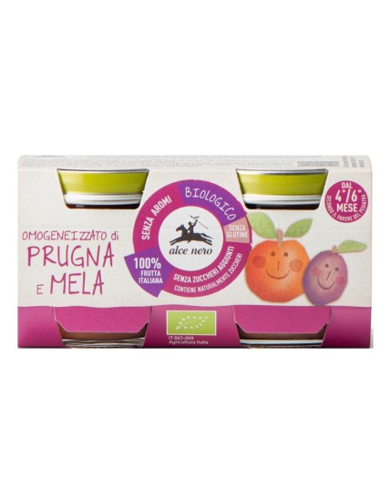 OMOGENEIZ PRUGNA MELA2X80G ALCE