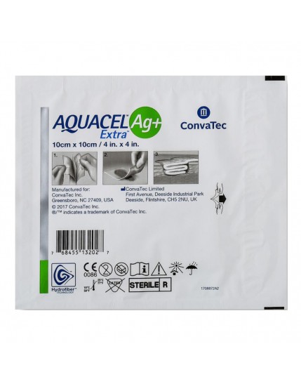 Aquacel Ag + Extra 10x10cm 10 Pezzi