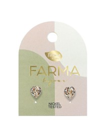 Orecchino Cuore 6x6,6mm Cryst