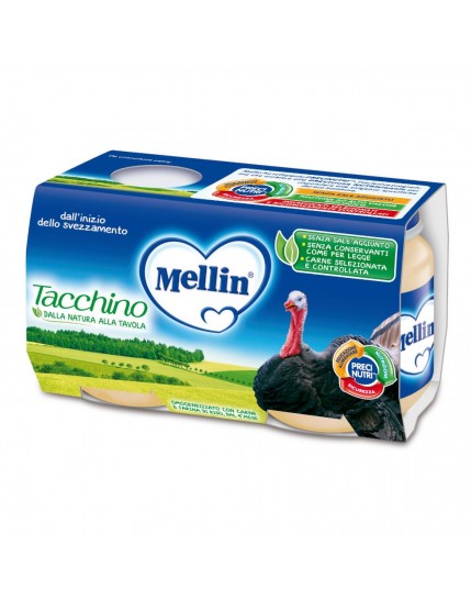 MELLIN-OMO.TACCHINO 2X120G