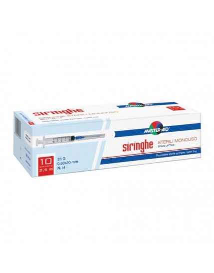 Master Aid Siringhe Venipu 2,5ml G23 10 pezzi