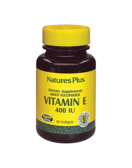 Natures Plus Vitamina E 400 IU Tocopherol 60 Capsule