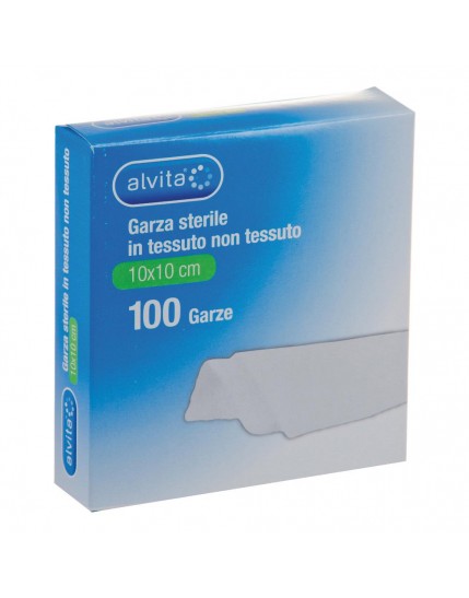 Alvita Garza Ssterile in TNT 10X10cm 100 Pezzi