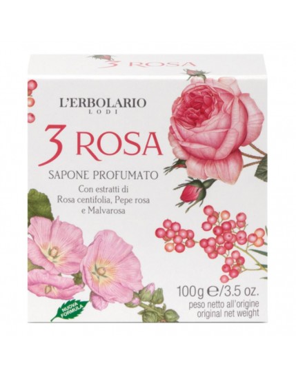 3 Rosa Sapone 100g