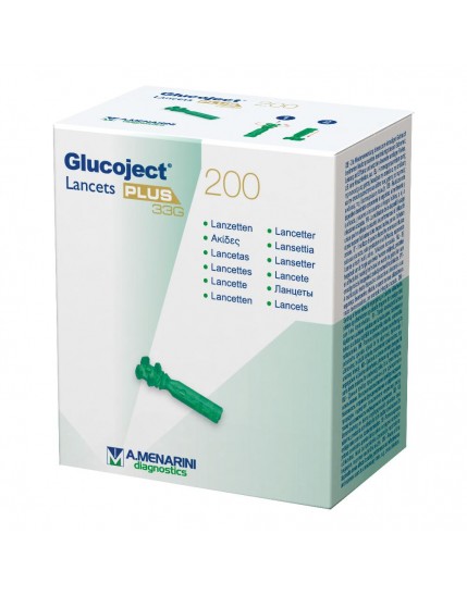 Glucoject Lancets Plus 33g 200 pezzi