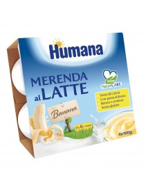 Humana Merenda al Latte Banana 4x100g