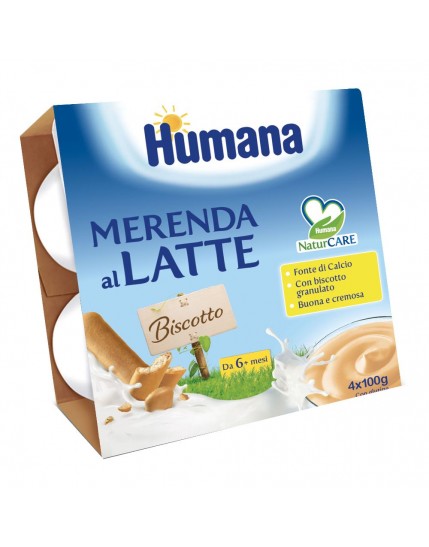 Humana Merenda Bisc 4x100g