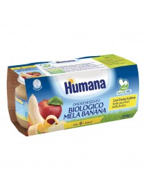 Humana Omogeneizzato Mela Banana Bio 2x100g