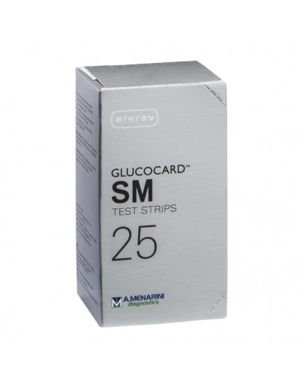 Glucocard Strisce Test  per Misurazione Glicemia 25 Pezzi 