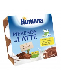 Humana Merenda al Latte Cioccolato 4x100g