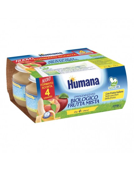 OMO HUMANA Frutta Bio 4x100g